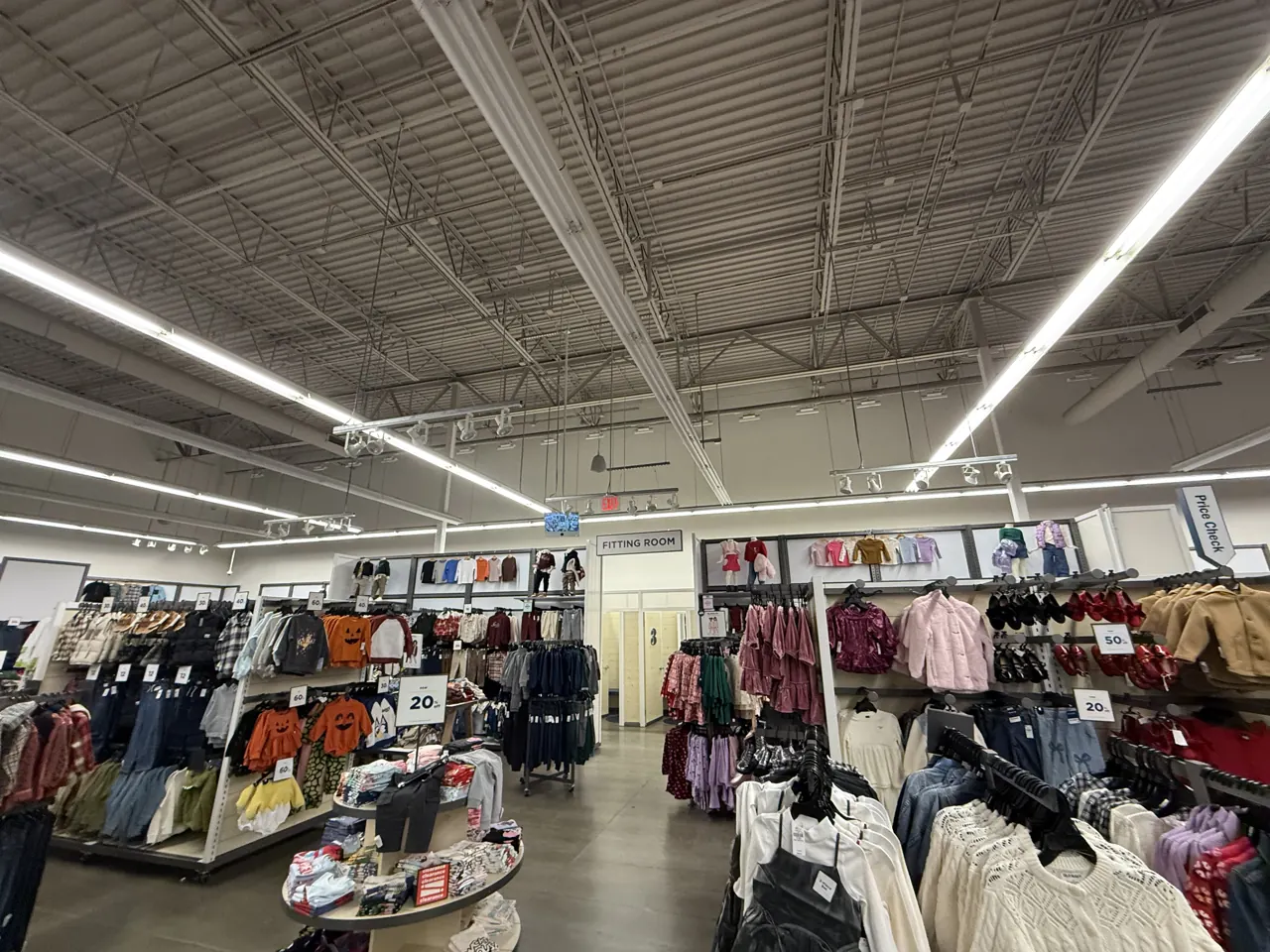 Completed Old Navy sales floor and fixtures